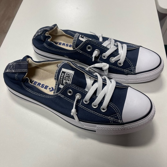 Converse Navy Blue Low-Top Sneakers - Picture 1 of 6